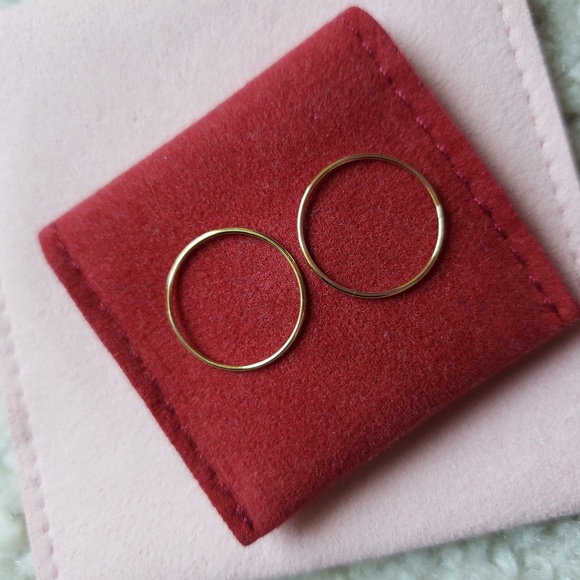 Gold Simple Stacking Rings (Aurate) - Picture 1 of 1